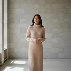 UNITED ARROWS ユナイテッドアローズニット タートルネック リブ