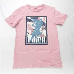 ★プーマ ピンク系 パンサーグラフィックTシャツ メンズ M