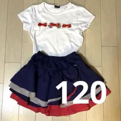 bebe 120サイズ フリル付きスカート