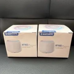 IPX6 RGBライト ポータブルBluetoothスピーカー　2点セットのサムネイル