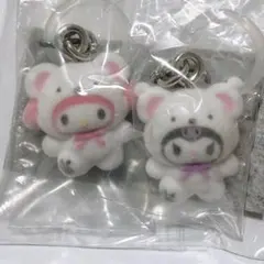 新品 サンリオ ふわふわスノー めじるしアクセサリー めじるし マイメロ クロミ