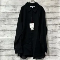 ユニクロ×イネス・ド・ラ・フレサンジュ　コットンシアーシャツ　ブラック　XL