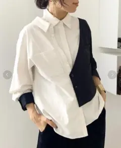 【美品】アメリ AMERI JACKET DOCKING SHIRT