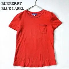 Burberry Blue Label Tシャツ ノバチェック コットン 赤 Mのサムネイル
