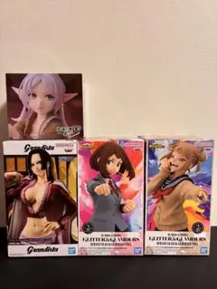 最新プライズフィギュア4体セット　ハンコック、フリーレン、麗日お茶子、トガヒミコ