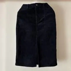 Alma Design アルマデザイン コーデュロイ ブラック スカート M