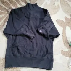 Champion ブラック ハイネック トレーナー