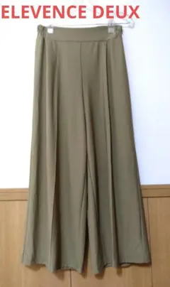 ELEVENCE DEUX　エルベンスドゥ　イージーワイドパンツ　カーキ　38
