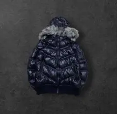 ユニクロ　UNIQLO プレミアム　premiumファー付きダウンジャケット黒
