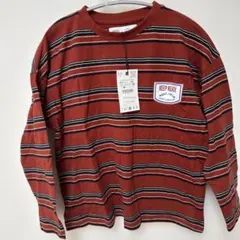新品タグ付き ZARA ボーダー 長袖カットソー 130cm