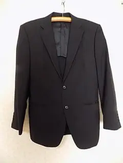 79080 メンズ　シングルジャケット　背抜き　黒ストライプ　94A6