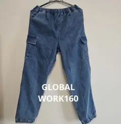 GLOBAL WORK WORK160 カーゴデニムパンツ