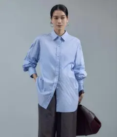 SALON adam et rope' コットンオックスウォッシュシャツ