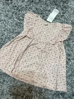 プティマイン 花柄カットブラウス