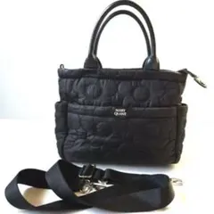 MARY QUANT トートバッグ　キルティング2wayバッグ　インナーポーチ付