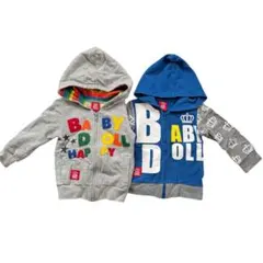 値下げ　BABYDOLL フード付きトレーナー 2点セット