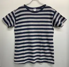 USA製 WallaWallaSports ボーダーT シングルステッチ 丸胴