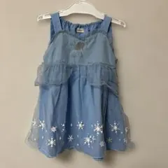 m*T様 アナ雪ワンピース　しまむら　90 子供ドレス