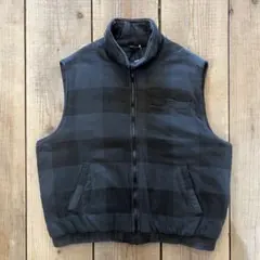 90年代 BASIC EDITION 中綿 ベスト ブロックチェック