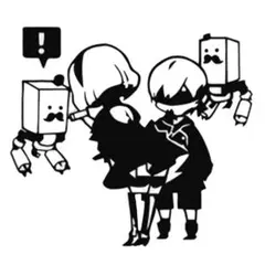 ニーア　ステッカー　2B　9s　ボット　シール　ニーアオートマタ【残5限定】