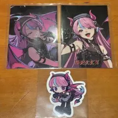 セリー　selly メタリックカードA＆ステッカーCRAZY RACCOON
