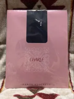 シャルレ✴︎パンティーストッキング 【ワンポイント柄】HA168ブラック（L）