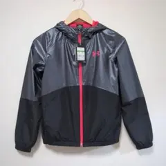 【新品】Under Armour ジャケット YL グレー/ブラック/レッド
