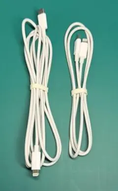 【未使用】USB-C to Lightning 2.0mと1.0mのケーブル