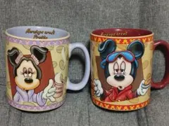 Disney　カリフォルニアディズニー ミッキー ミニー マグカップ 2個セット