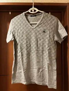 BURBERRY BLACK LABEL VネックTシャツ サイズ2 グレー