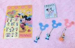 【✨即購入大歓迎✨】ミッキー＆ミニー下敷き＆シール＆メモ帳＆ミッキー袋止めセット