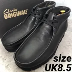 【美品！】クラークス ワラビーブーツ ゴアテックス UK8.5 黒チャッカブーツのサムネイル