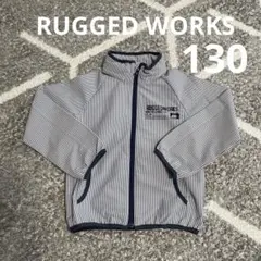 RUGGED WORKS ウインドブレーカーフードあり　130のサムネイル