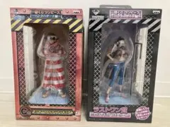 ワンピース　一番くじ　パンクハザード編　ルフィ　たしぎフィギュア