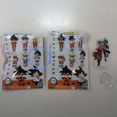 ナノブロック　ドラゴンボールZ　ベジータ　孫悟飯　アクリルスタンド付き