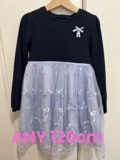 エニイ120cmバレエ刺繍チュールワンピース