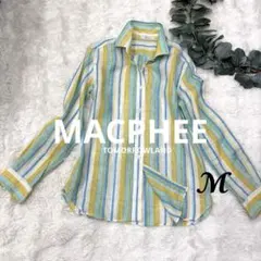 人気✨️マカフィー ✨️トゥモローランド リネン100% ストライプシャツのサムネイル