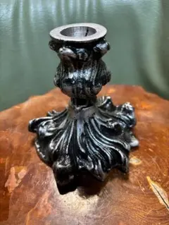 ☆値下げ！☆黒色装飾的金属キャンドルホルダー