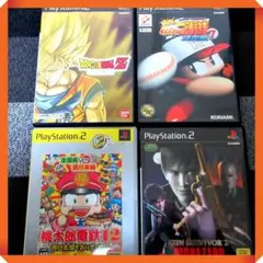 PS2ソフト中古４本セット 桃鉄、ドラゴンボール、バイオハザード、パワプロ７