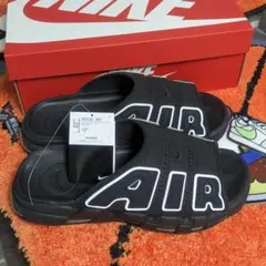 中古品　Nike AIRロゴ ブラック サンダル 29センチ ブラック モアテン 中古品 Nike AIRロゴ ブラック サンダル 29センチ ブラック
