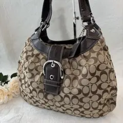 【美品✨】COACH ワンショルダー　SOHO キャンバス　F15083 肩がけ