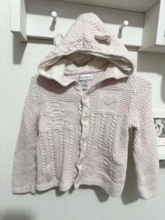 ヨ*ー様 Ralph Lauren フード付きニットカーディガン 24M