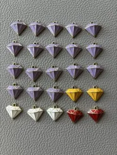 ダイヤモンドデザインチャームセット