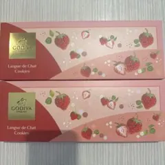 ❤️本日発送❤️GODIVA あまおう苺ラングドシャクッキーアソート8枚入　2箱のサムネイル