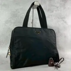 PRADA ナイロントート 三角ロゴ 鍵付