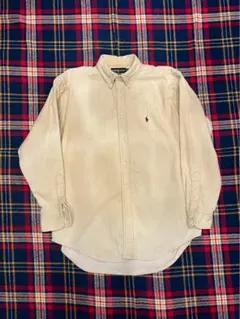 ポロラルフローレン Ralph Lauren ストライプシャツ ベージュ 長袖
