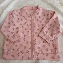 ユニクロ 80 ベビー服 エアリズム UVカットメッシュ ブルゾン さくらんぼ