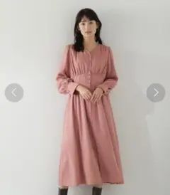 ナチュラルビュティーベーシックフロントクルミ釦ワンピース　Mサイズ