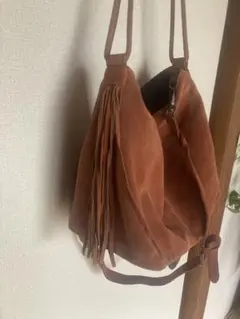 スエード フリンジ ショルダーバッグ　boho Y2K ヒッピー ボヘミアン