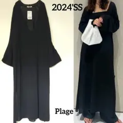 【新品・タグ付き】Plage paper/CO フカVネックロング ワンピースのサムネイル